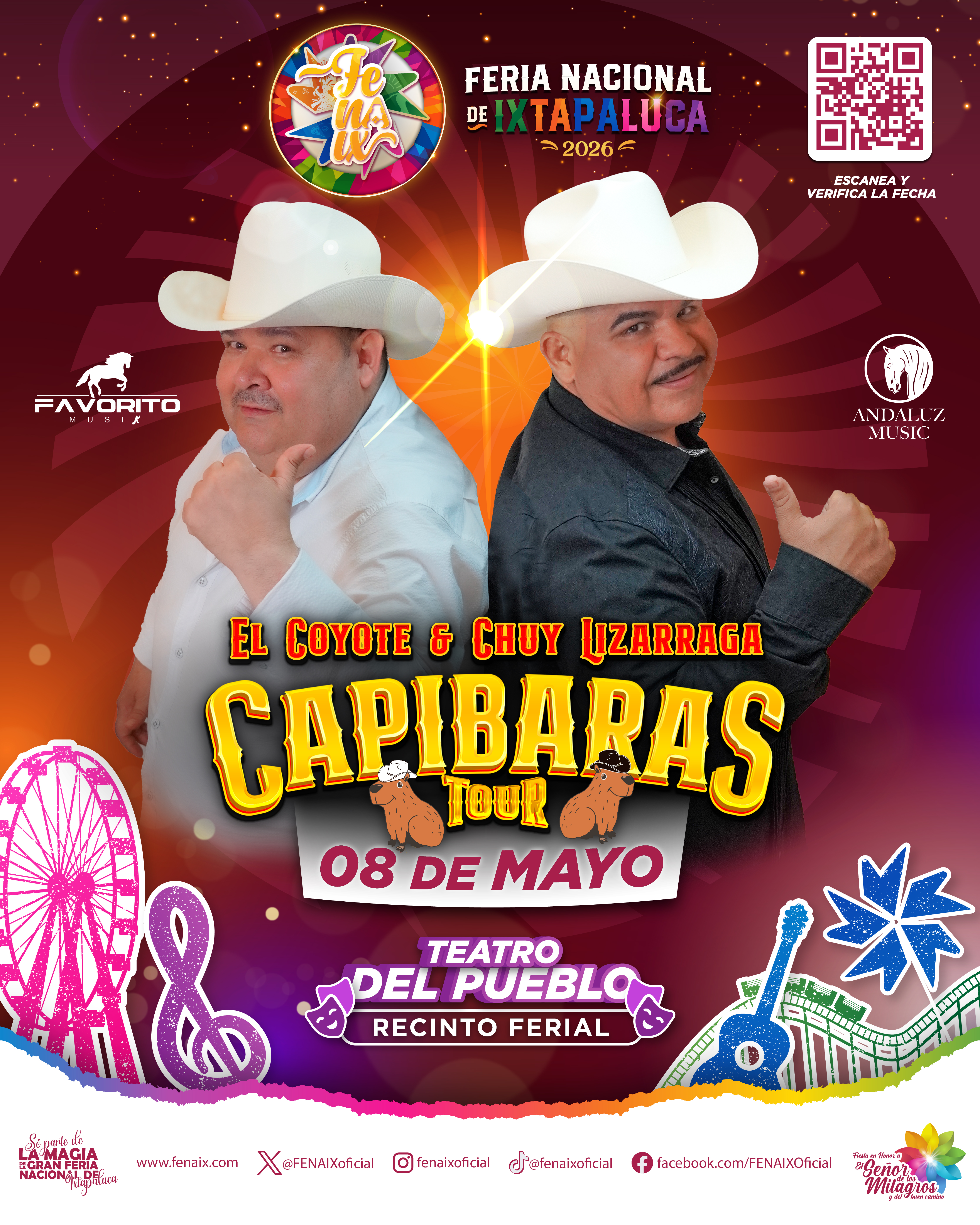 Capibaras Tour en la Feria Nacional de Ixtapaluca 2026